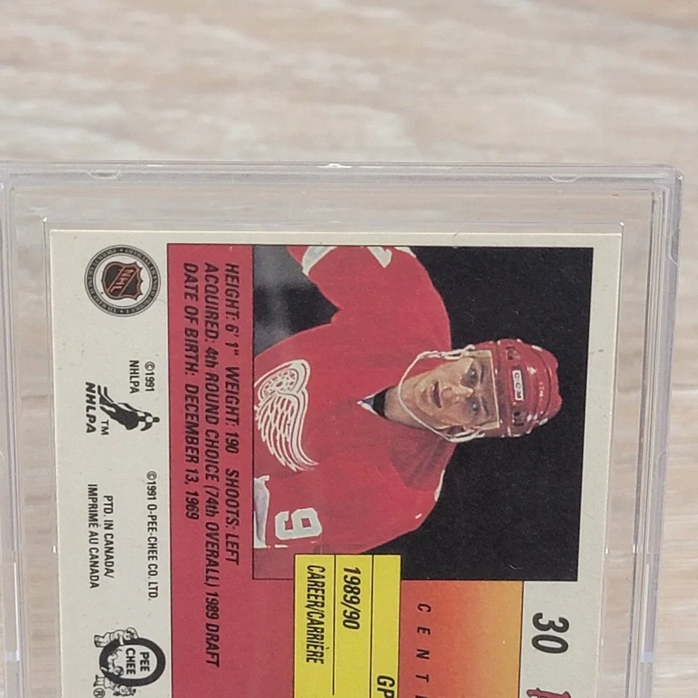 Sergei Fedorov Autographed 1989 90 O Pee Chee Premier Detroit Red Wings Rookie